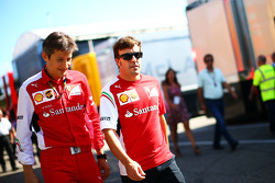 (L to R): Massimo Rivola, Ferrari Sporting Director with Fernando Alonso, Ferrari