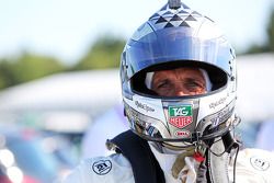 Patrick Dempsey compitiendo en la carrera de la Porsche Supercup