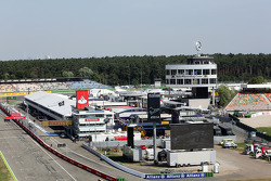 The Hockenheim pits and paddock