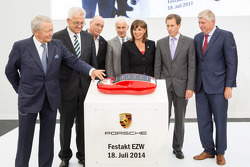 The opening of the Porsche development centre in Weissach