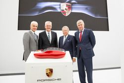 The opening of the Porsche development centre in Weissach