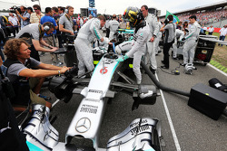 Nico Rosberg, Mercedes AMG F1 W05 on the grid