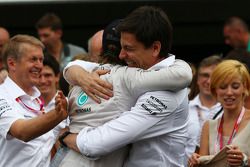 Nico Rosberg et Toto Wolff