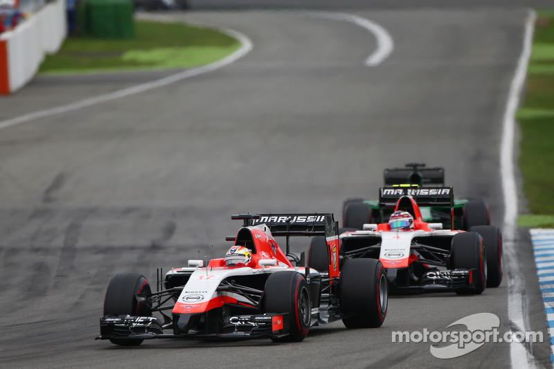 Jules Bianchi, Marussia F1 Takımı MR03 ve takım arkadaşı Max Chilton, Marussia F1 Takımı MR03