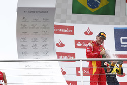 Podium: race winner Stefano Coletti