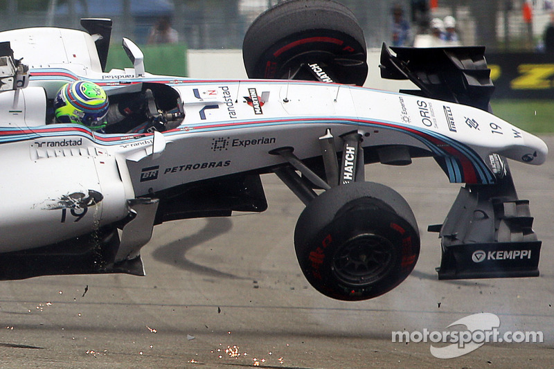 Felipe Massa, Williams F1 in a big crash