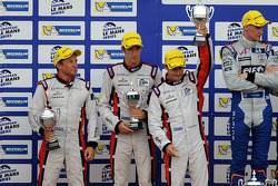 Overall podium: second place Simon Dolan, Harry Tincknell, Filipe Albuquerque