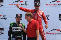 Tony Kanaan, Chip Ganassi Racing Chevrolet and Sébastien Bourdais, KVSH Racing Chevrolet