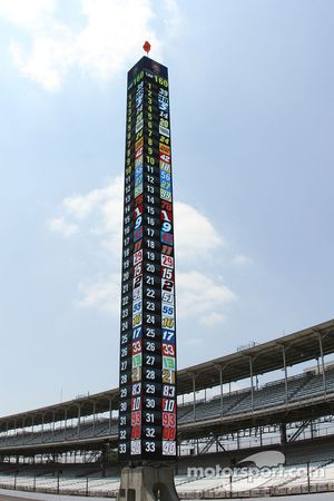 The new scoring pylon at Indianapolis Motor Speedway