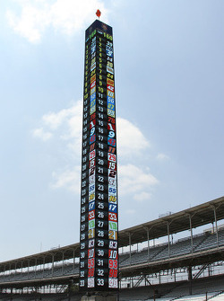 The new scoring pylon at Indianapolis Motor Speedway