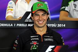 Sergio Perez, Sahara Force India F1 in the FIA Press Conference