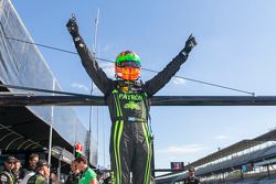 Polesitter Ryan Dalziel celebrates