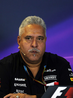Dr. Vijay Mallya, Sahara Force India F1 Team Owner in the FIA Press Conference