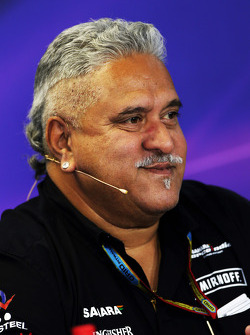 Dr. Vijay Mallya, Sahara Force India F1 Team Owner in the FIA Press Conference