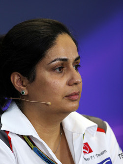 Monisha Kaltenborn, Sauber Team Principal in the FIA Press Conference