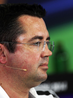 Eric Boullier, McLaren Racing Director in the FIA Press Conference