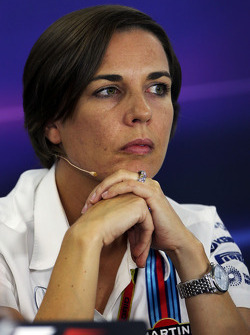 Claire Williams, Williams Deputy Team Principal in the FIA Press Conference