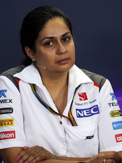 Monisha Kaltenborn, Sauber Team Principal in the FIA Press Conference