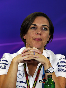 Claire Williams, Williams Deputy Team Principal in the FIA Press Conference