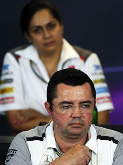 Eric Boullier, McLaren Racing Director in the FIA Press Conference