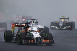 Nico Hulkenberg, Sahara Force India F1 VJM07 at the start of the race