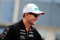 Nico Hulkenberg, Sahara Force India F1 on the drivers parade.