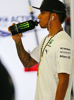Lewis Hamilton, Mercedes AMG F1 on the drivers parade.