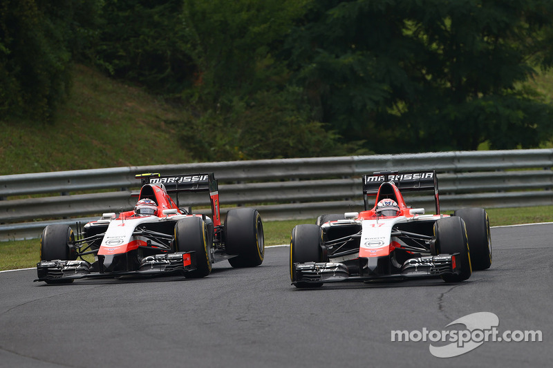 Max Chilton, Marussia F1 Team MR03 e Jules Bianchi, Marussia F1 Team MR03