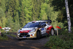 Mads Ostberg and Jonas Andersson, Citroën DS3 WRC, Citroën Total Abu Dhabi World Rally Team