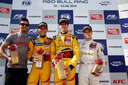 Tom Blomqvist, Antonio Giovinazzi, and Lucas Auer