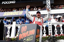 Dale Earnhardt Jr. celebrates