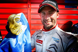 Race winner Jose Maria Lopez celebrates