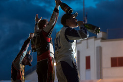 Podium: winner Petter Solberg, second place Anton Marklund, third place Timur Timerzyanov