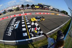 Marcos Ambrose celebrates