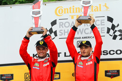 GTLM podium: winners Pierre Kaffer, Giancarlo Fisichella