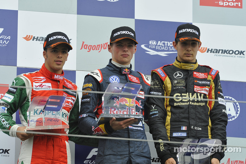 Antonio Fuoco, Max Verstappen, Esteban Ocon