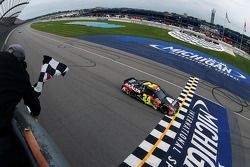 Jeff Gordon celebrates