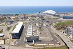 Sochi Autodrom circuit detail