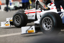 GP2 wings in the pit lane
