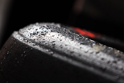 Pirelli tyre covered in rain drops