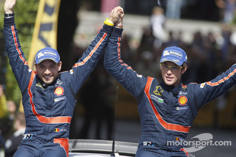 Vincitori Thierry Neuville e Nicolas Gilsoul, Hyundai i20 WRC, Hyundai Motorsport