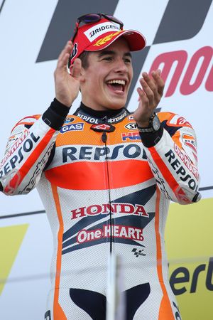 Race winner Marc Marquez