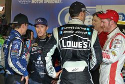 Kasey Kahne, Hendrick Motorsports Chevrolet with teammates Jeff Gordon, Jimmie Johnson, Dale Earnhardt Jr.