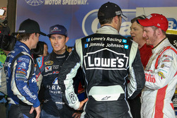 Kasey Kahne, Hendrick Motorsports Chevrolet with teammates Jeff Gordon, Jimmie Johnson, Dale Earnhardt Jr.