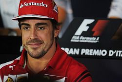 Fernando Alonso, Ferrari in the FIA Press Conference