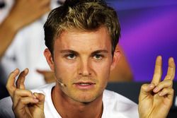 Nico Rosberg, Mercedes AMG F1 in the FIA Press Conference