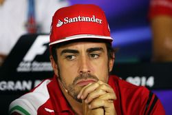 Fernando Alonso, Ferrari in the FIA Press Conference