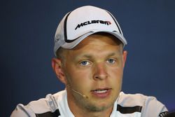 Kevin Magnussen, McLaren in the FIA Press Conference