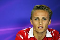 Max Chilton, Marussia F1 Team in the FIA Press Conference