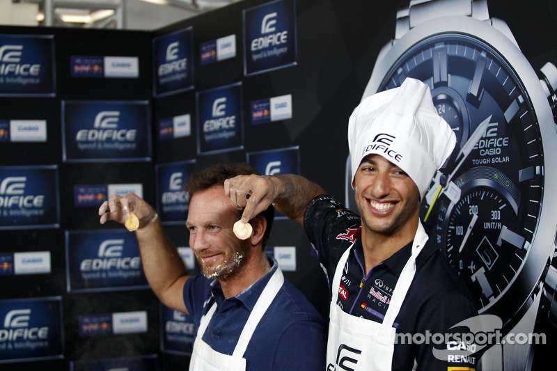 Lancement du Casio Edifice - Red Bull : Daniel Ricciardo et Christian Horner